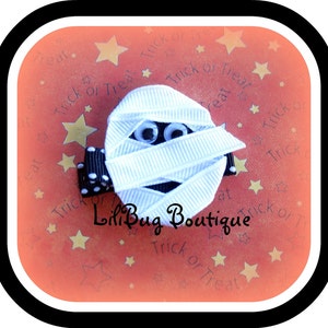 Friendly Mummy Hair Clip Great for Halloween image 1