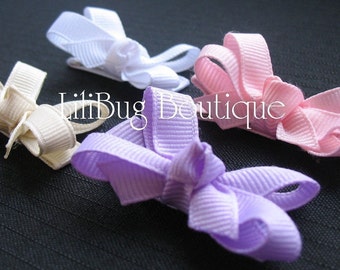 LiliBug You Pick the Colors - M2M Mini HairBow Set of 4 - Solids