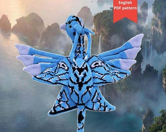 Crochet Pattern Sky Bird | Dragon pattern