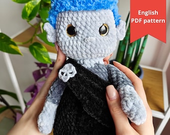 Greek Underworld God Amigurumi Crochet Pattern PDF | Villain Plush