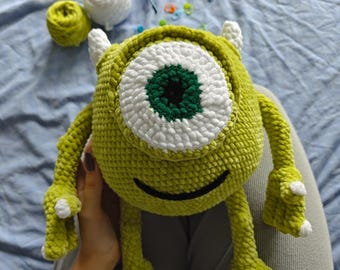 Monster Mike Ball Amigurumi Crochet Pattern PDF | Fan Plush Pattern