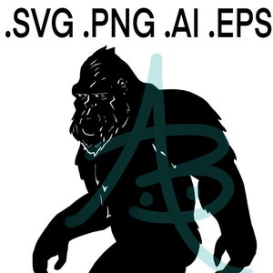 Bigfoot, Big Foot, Yeti, Sasquatch - svg, png, ai, eps, Instant DIGITAL Download for Cricut, CNC, laser and other cut, print, burn projects