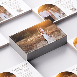 Sjabloon fotografie visitekaartjes, ontwerp fotograaf visitekaartje, canvassjabloon, horizontaal visitekaartje, marketingbrochure