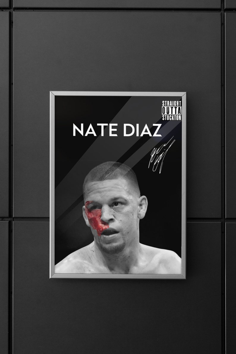 Nate Diaz Leinwand-Poster, Schlafzimmer, Dekoration Produktbild-Vorschau 12
