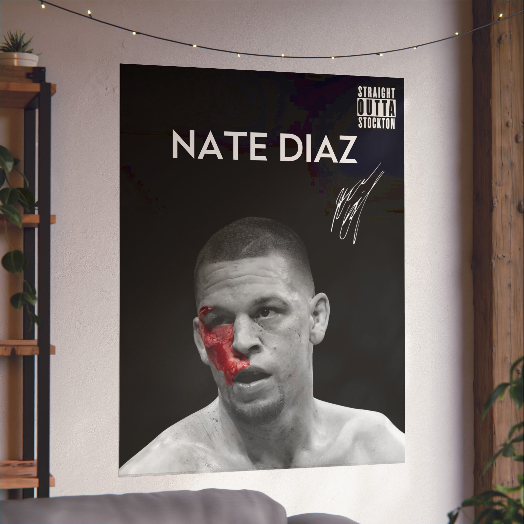 Nate Diaz Leinwand-Poster, Schlafzimmer, Dekoration Produktbild-Vorschau 11