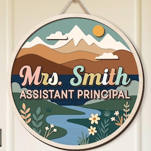 Personalised 3D Classroom Door Decor, Office Sign, Welcome To Our Classroom Sign, Guidance Counselor Sign, Assistant Principal Door Decor