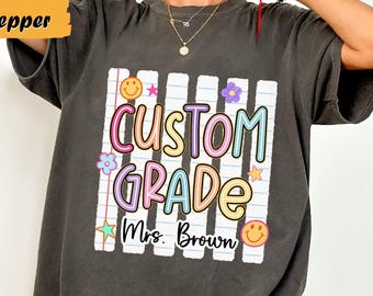 Comfort Colors Back to School Teacher Shirt, Teacher Team Tees, Grade Level Matching Teacher TShirt, Appreciation Gift, Elementary Teacher