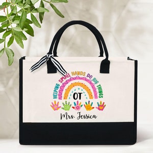Occupational Therapist Tote Bag – Reusable Canvas Grocery Bag, OT Gifts For Women