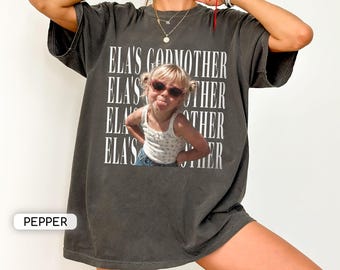 Personalized Godmother Shirt,Custom Vintage Photo Godmother Shirt,Baptism Tee,Pregnancy Announcement,Godmother Proposal Gift,Godparents Gift