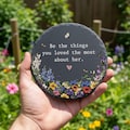 Personalized Garden Stone Sympathy Gifts Be The Things You Loved Most About Her, Loss Loved Ones Mothers Gift, Memorial Gift