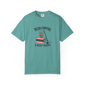 Iced Coffee Hockey Romance Shirt, Booktok Aesthetic Merch, Enemies To Lovers Tee, He Falls First Shirt, Fake Dating, Spicy Reader Gift image 8