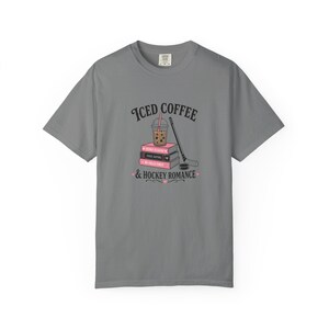 Iced Coffee Hockey Romance Shirt, Booktok Aesthetic Merch, Enemies To Lovers Tee, He Falls First Shirt, Fake Dating, Spicy Reader Gift image 5