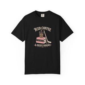 Iced Coffee Hockey Romance Shirt, Booktok Aesthetic Merch, Enemies To Lovers Tee, He Falls First Shirt, Fake Dating, Spicy Reader Gift image 12