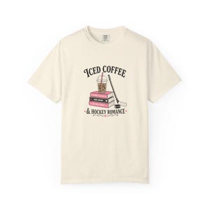 Iced Coffee Hockey Romance Shirt, Booktok Aesthetic Merch, Enemies To Lovers Tee, He Falls First Shirt, Fake Dating, Spicy Reader Gift image 3