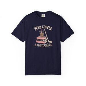 Iced Coffee Hockey Romance Shirt, Booktok Aesthetic Merch, Enemies To Lovers Tee, He Falls First Shirt, Fake Dating, Spicy Reader Gift image 11