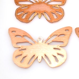 Kupfer Rohlinge - 370 # Butterfly Kupferrohling 24 Gauge, Massiv 40 mm