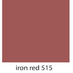 Op de afbeelding: Een effen kleurstaal van ijzerrood 515.