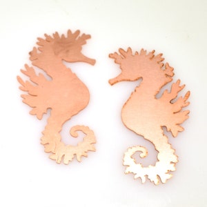 Kupfer Rohlinge - 564 # Sea horse Kupfer Rohling - 24Gauge, Massiv