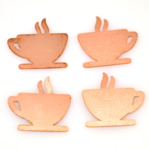 Kupferrohlinge - 588 # New - Cup Kupferrohling, gestempelte Emaille, massives Kupfer, Stanzrohling, personalisierter Kupferrohling, rohes Kupfer