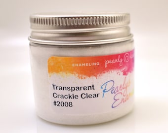 Pearly&#39;s Enamel Transparent Crackle Clear 2008 3oz. (85gr.) Great also for Cloisonné Enameling/Wet Packing Enamels