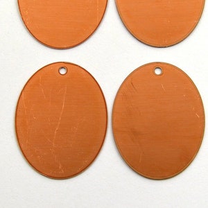 Kupferrohlinge - 136# Ellipsenförmiger Kupferrohling - 24 Gauge, massiv