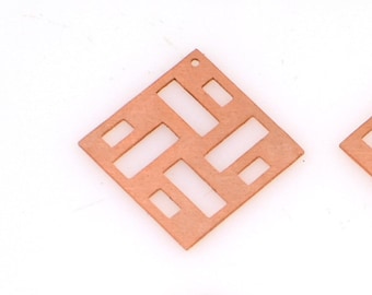 Copper - A554# Square copper blank -  24 Gauge, raw Solid