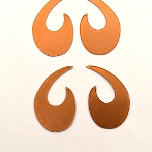 Copper Blanks - 156# Spiral copper blank - 26 Gauge, Solid