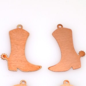 Kupferrohlinge - 375# Cowboy Boots Kupferrohling 24 Gauge, massiv