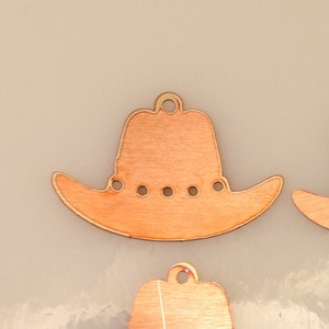 Rame grezzo - Cappello da cowboy in rame grezzo da 376#, calibro 24, solido