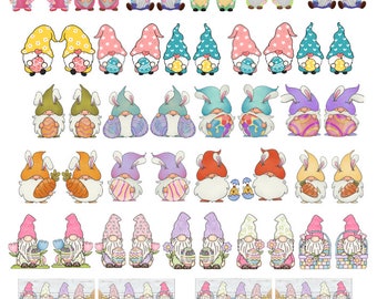 Decals, Gnome Easter Ceramic decals - Enamel Decal - Fusible Decal - Glass Fusing Decal ~ Waterslide Decal 2117