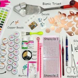 Enamored with Enamel - Course and Material Kit - The magical synthesis of copper, enamel, and glass in the flame for Lampworkers