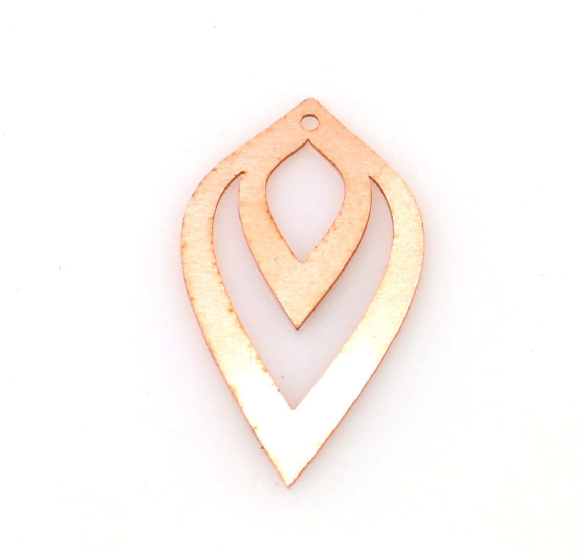 Copper 459 Drop Copper Blank 24 Gauge Solid - Etsy