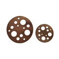 Copper - 341# New - Round With Holes Copper blank , stamped enamel , solid copper,  stamping blank, personalized  copper blank, raw copper product logo