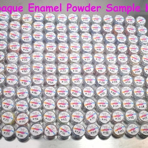 136 Pearly&#39;s emaillepoedermonsters dekkende kit (potten van 6 gr.) Ideaal voor fakkel/oven/cloisonné en voor natte verpakkingen