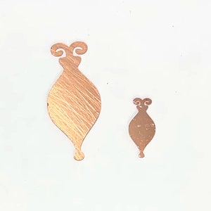 Copper - 316# Christmas Elements copper blank , stamped enamel , solid copper,  stamping blank, personalized  copper blank, raw copper