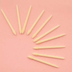Suprimentos para Esmaltação 10 pontas de reposição para borracha/caneta aplicadora - ótimas para adicionar detalhes e contornos com Liner Gel