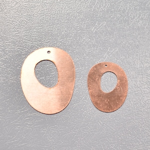 Kupferrohlinge - 546 # neu - Ring Kupferrohling, gestempelte Emaille, massives Kupfer, Stanzrohling, personalisierter Kupferrohling, rohes Kupfer