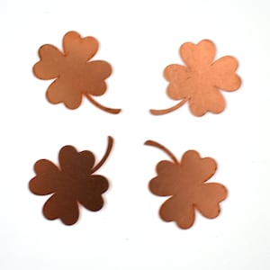 Kupfer Rohlinge - 632# Clover Kupferrohling - 24 Gauge, raw Solid