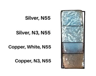 Transparent NINOMIYA Enamel Powder N-55, Pale Water Blue, 1oz, Torch/Kiln/Cloisonné, Wet Packing