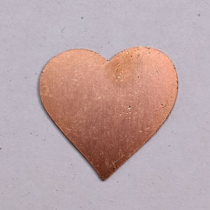 Kupfer Rohlinge - 804 # Heart Copper Blank - 24 Gauge, massiv