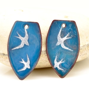 Birds Enameled copper
