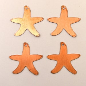 Kupferrohlinge - 151# Starfish Kupferrohling, 24Gauge, massiv