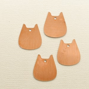 Kupfer - 34 # Cat Kupferrohling, gestempelte Emaille, massives Kupfer, Stanzrohling, personalisiertes 24 Gauge, Massiv, Kupferrohling, rohes Kupfer