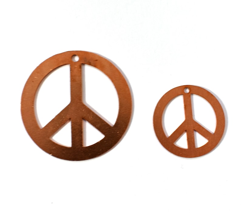 Copper Blanks - 313# Peace Copper Blank , Stamped Enamel , Solid Copper ...