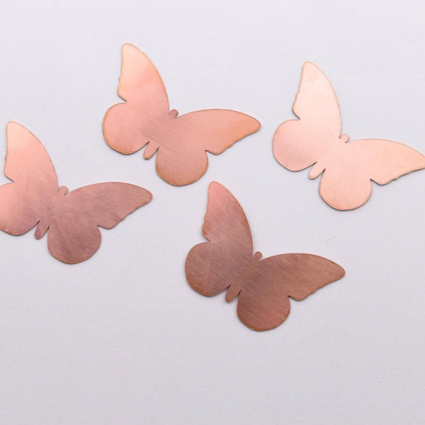 Copper - 09# Butterfly copper blank, 24 Gauge, Solid