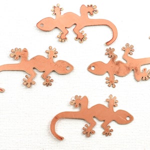 Copper - 43# Lizard copper blank , stamped enamel , solid copper,  stamping blank, personalized  , copper blank, raw copper