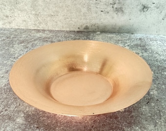 Copper Solid Bowl #4 - Raw Copper - 115mm Diameter, 22ga - 0.6mm thickness, height 0.75 in