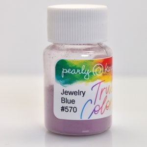 True Colors Paints for Enamels, Jewelry Blue 570 Lead-Free, Enameling Supplies