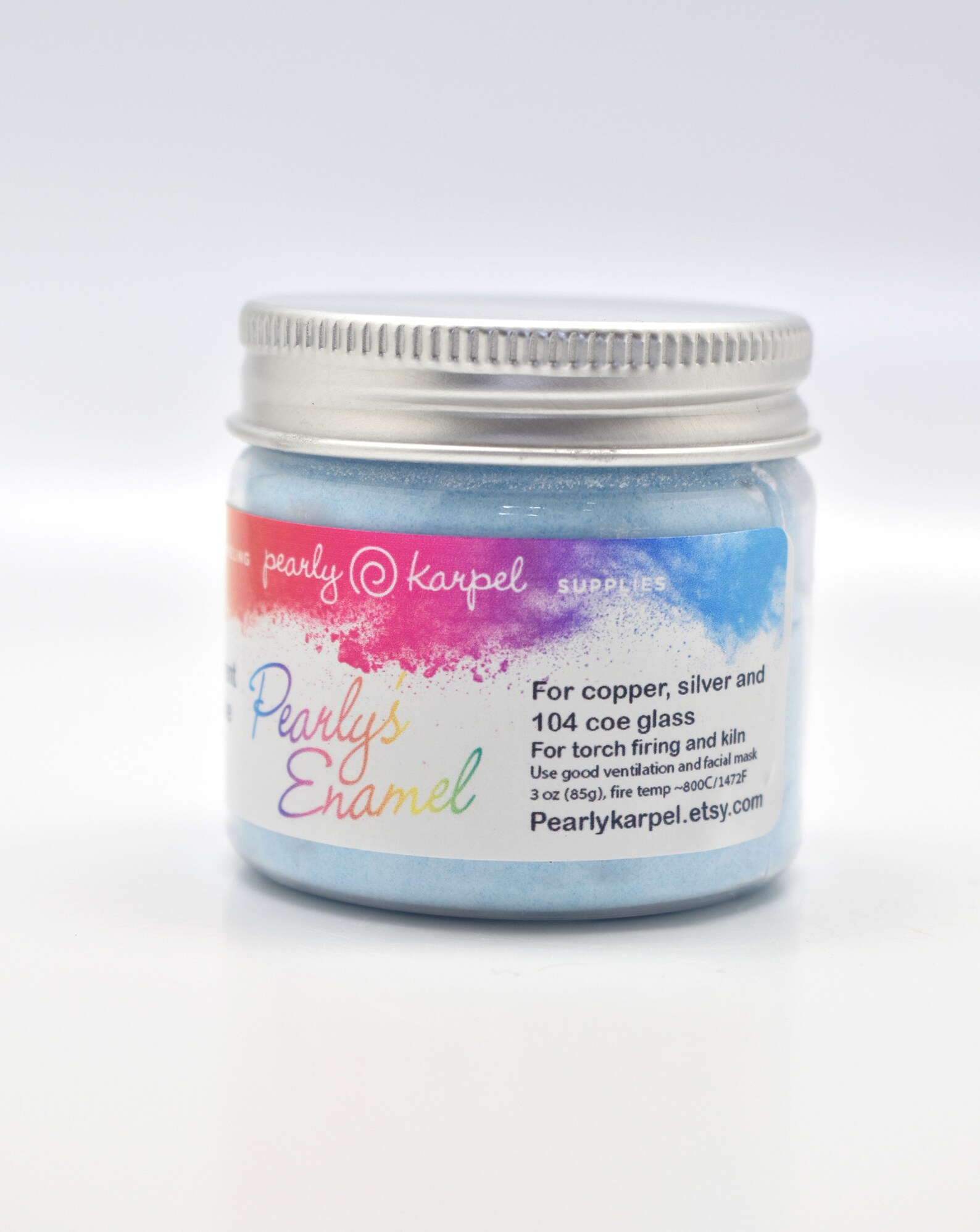 Pearly's Enamel Powder No. 377 Transparent Light Blue 3oz. Etsy