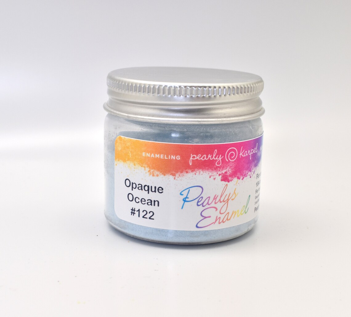 Pearly's Enamel Powder No. 122 Opaque Ocean 3oz. 85gr. Etsy
